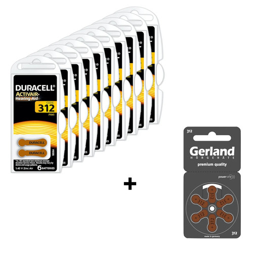 60x duracell activ air - duracell,