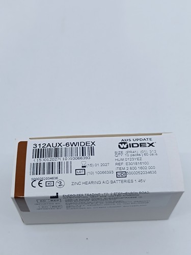 Widex 312 hörgerätebatterien - widex,