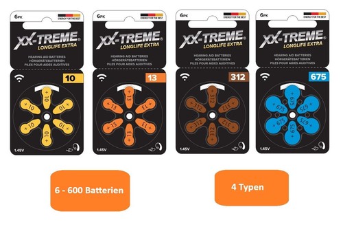 Treme hörgeräte batterien - hörgeräte,