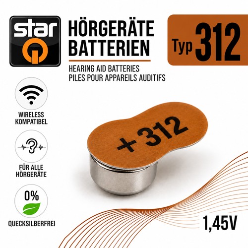 80x hörgeräte batterien 312 - 80x,
