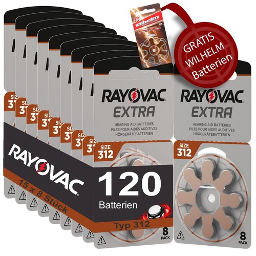 120 hörgerätebatterien - 120,