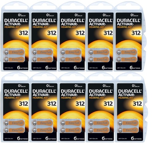 60x duracell 312 - duracell,